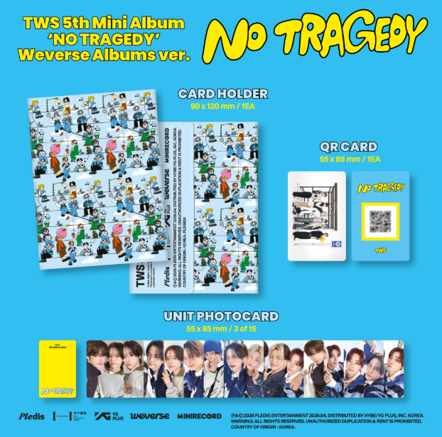 [PRE-ORDER] TWS 5th Mini Album 'NO TRAGEDY- WEVERSE VER.