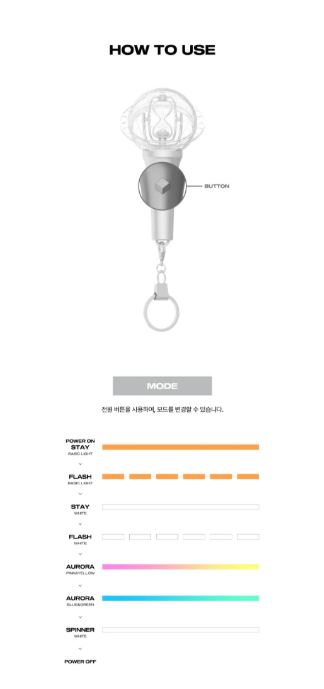 [PRE-ORDER] ATEEZ - KEYRING LIGHTSTICK VER.3