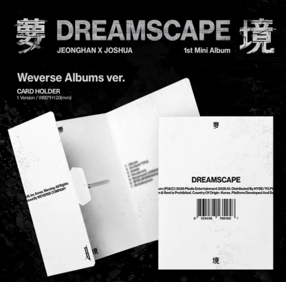 [PRE-ORDER] JEONGHANXJOSHUA (SEVENTEEN) 1st Mini Album ‘DREAMSCAPE' Weverse Albums ver.
