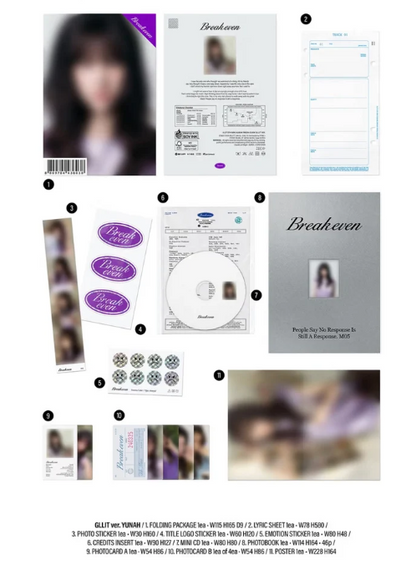 [PRE-ORDER ] ILLIT - BREAK EVEN PHOTO (GLLIT VER)