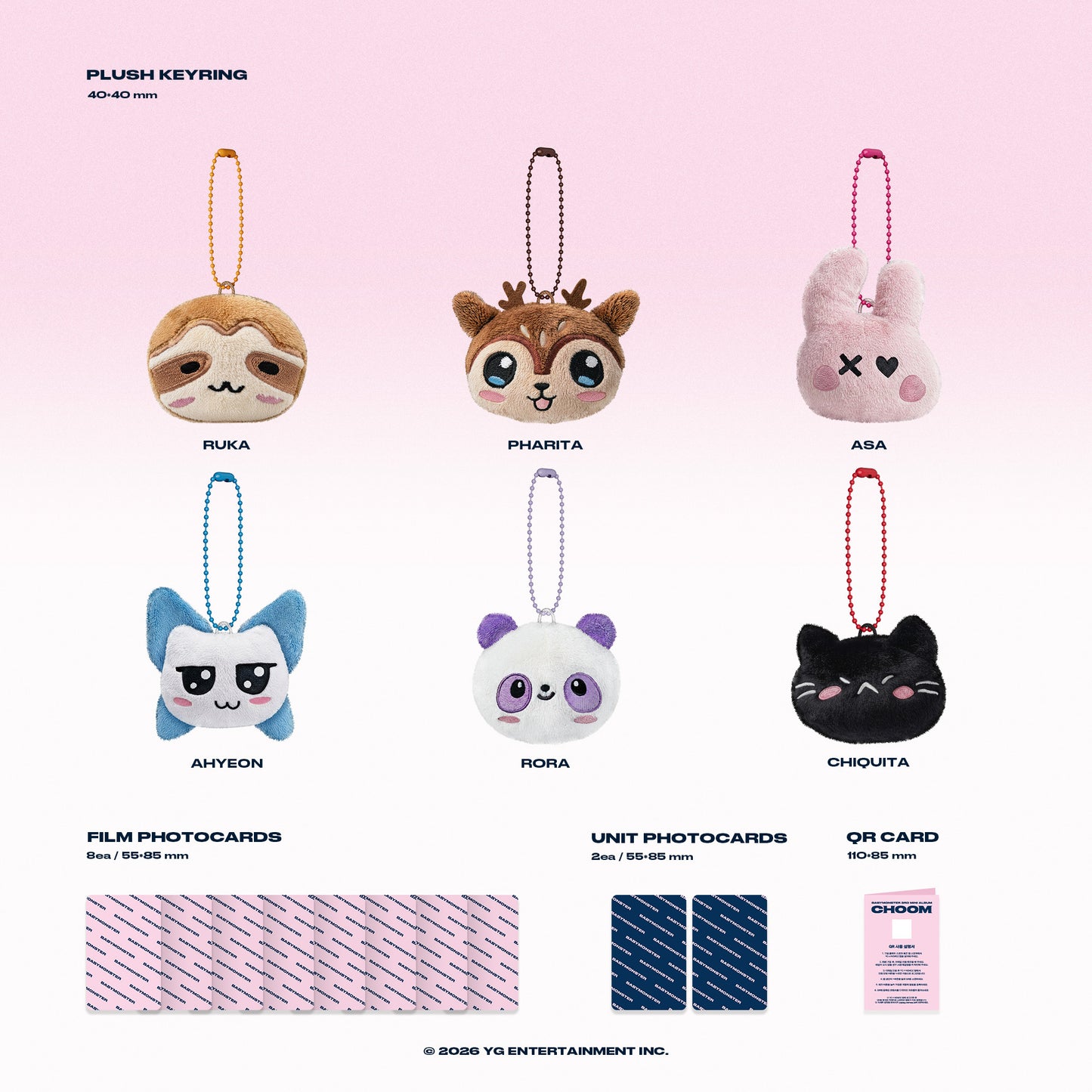 [PRE-ORDER] BABYMONSTER 3rd MINI ALBUM [춤 (CHOOM)] - Plush Keyring Ver.