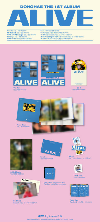 [PRE-ORDER] DONGHAE 1st Full Album [ALIVE]PHOTOBOOK