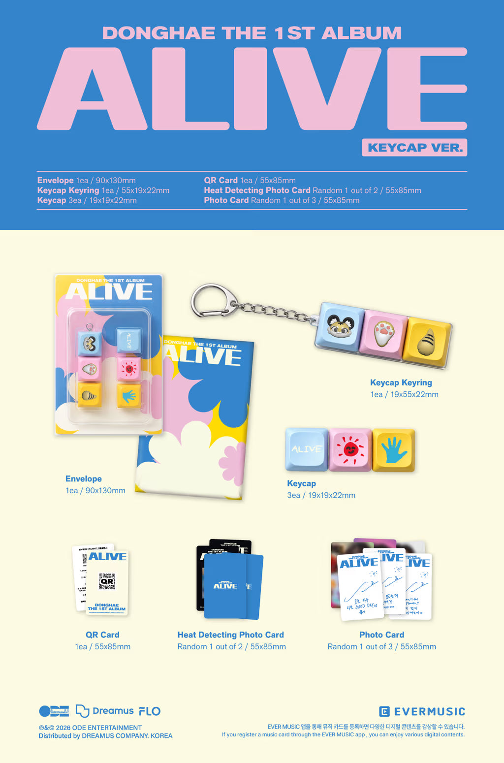 [PRE-ORDER] DONGHAE 1st Full Album [ALIVE] KeyCap Ver.