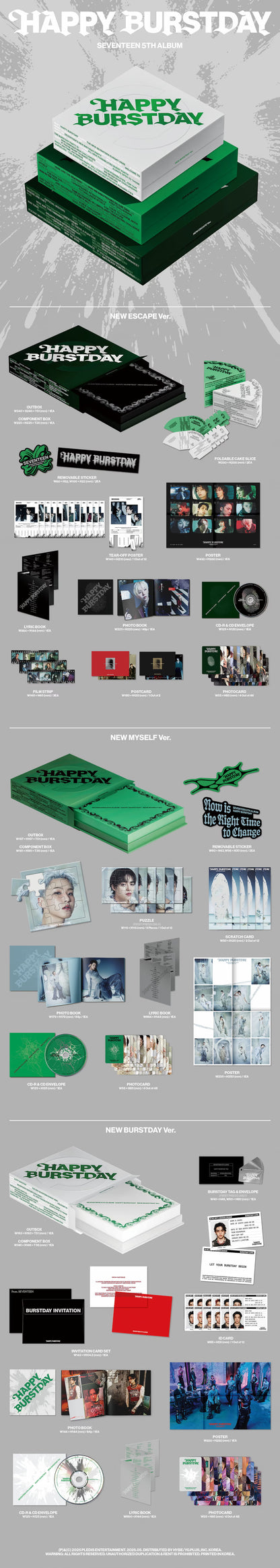(SEVENTEEN) 5th Album [HAPPY BURSTDAY]