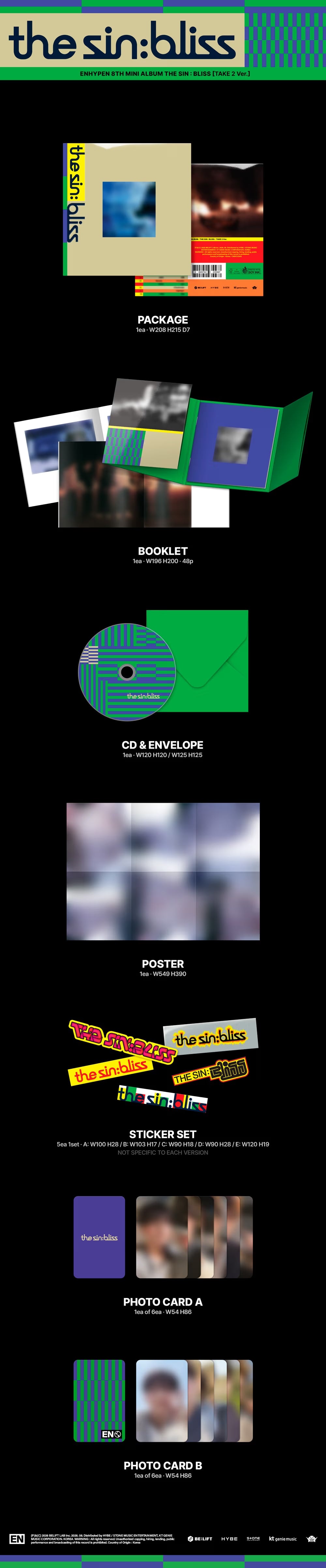 [PRE-ORDER] ENHYPEN [THE SIN : BLISS] Random Ver