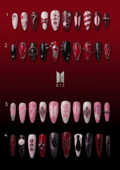 BTS PRESS ON NAILS