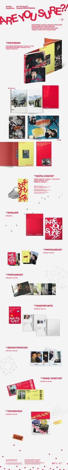 [PRE ORDER] JIMIN x JUNG KOOK [<Are You Sure?! Season2> PHOTOBOOK]