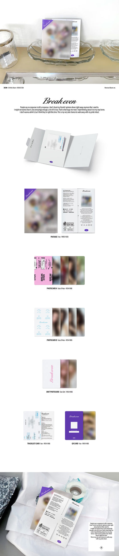 [PRE-ORDER ] ILLIT -  [BREAK EVEN] (Weverse Albums ver.)
