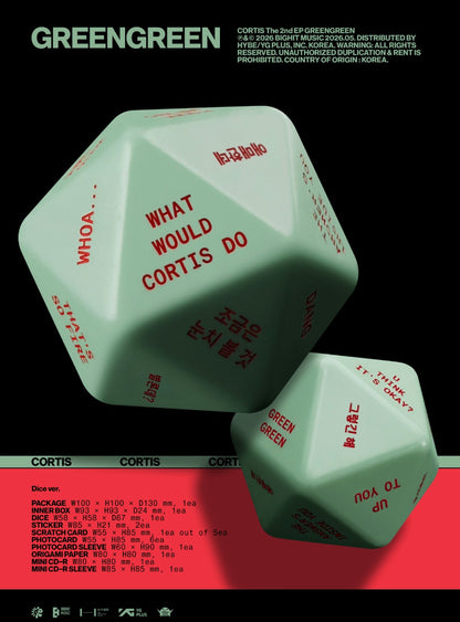 [PRE-ORDER] CORTIS - GREENGREEN (DICE VER)