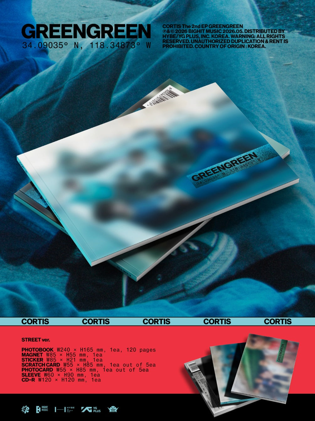 [PRE-ORDER] CORTIS  - GREENGREEN (P.O.B MAKESTAR)