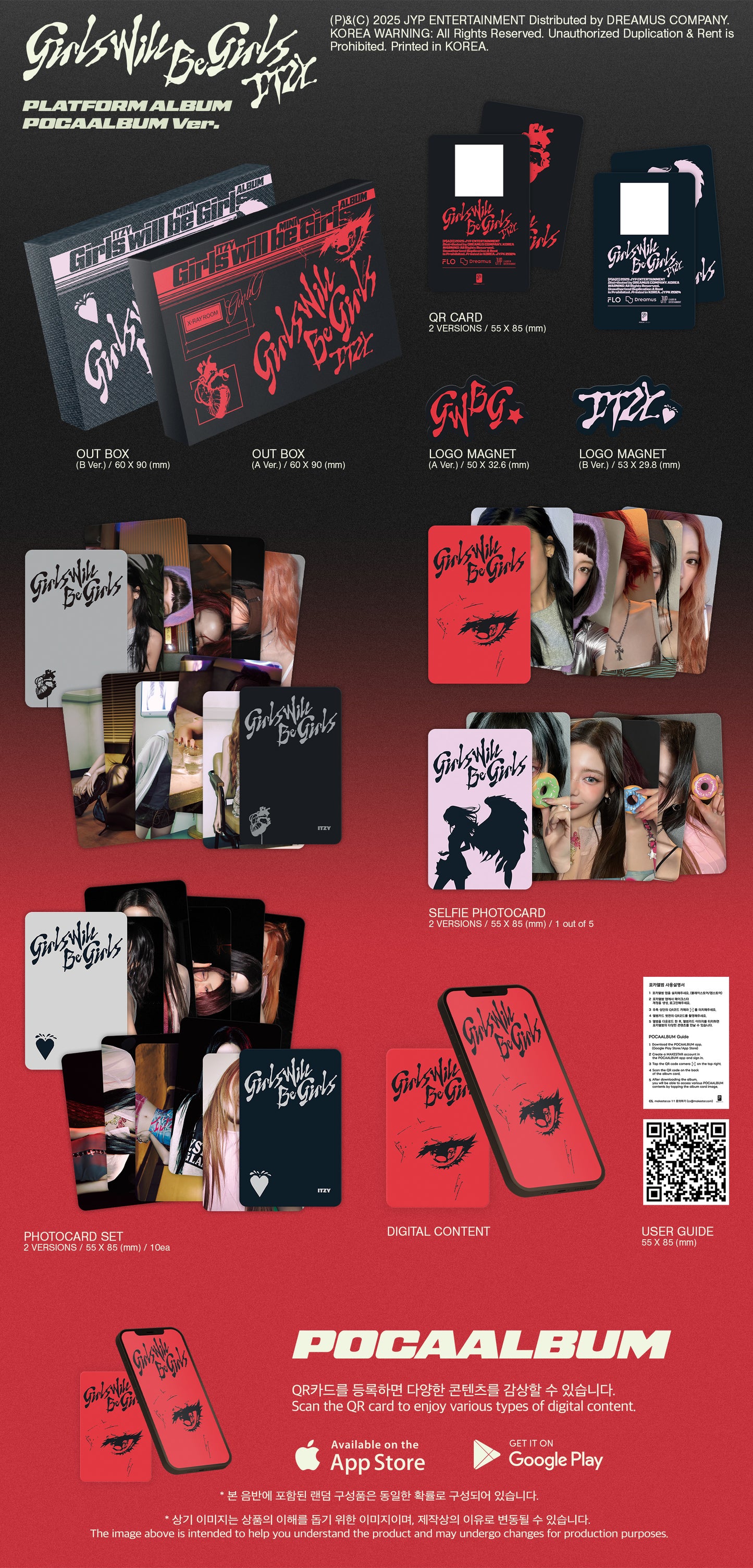 ITZY- GIRLS WILL BE GRILS POCA ALBUM