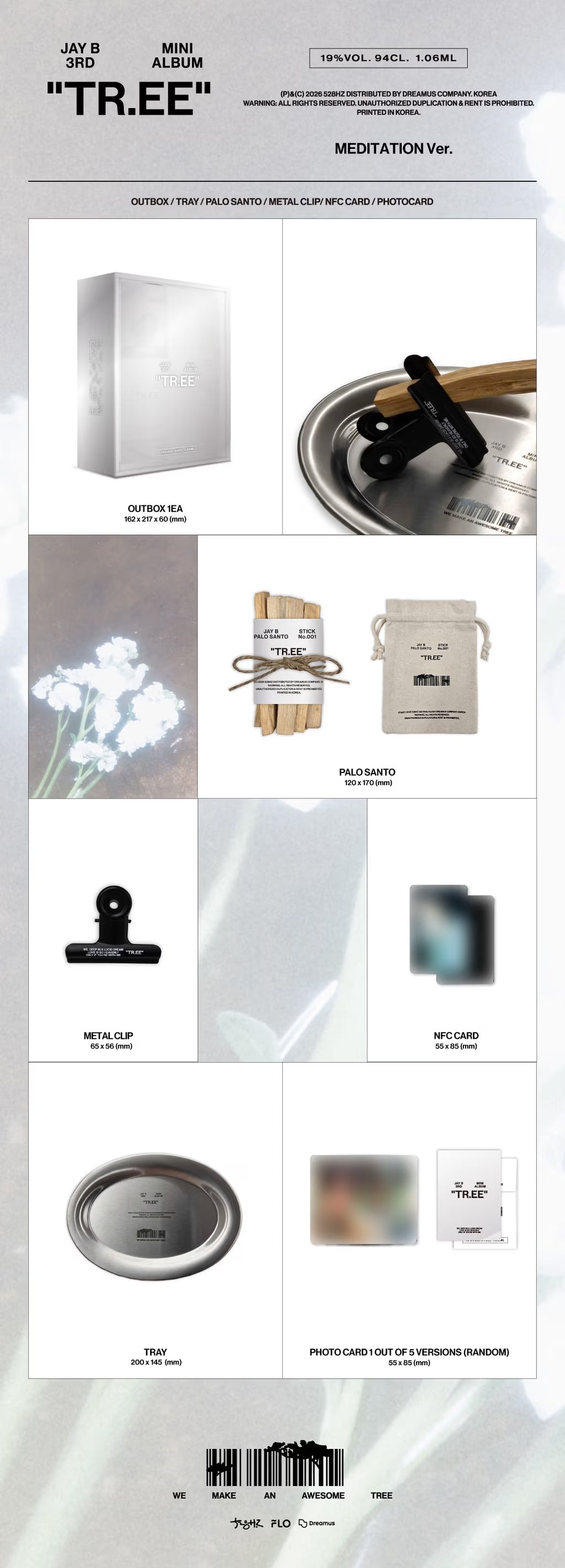 JAY B 3rd MINI ALBUM [TR.EE] (MEDITATION Ver.)
