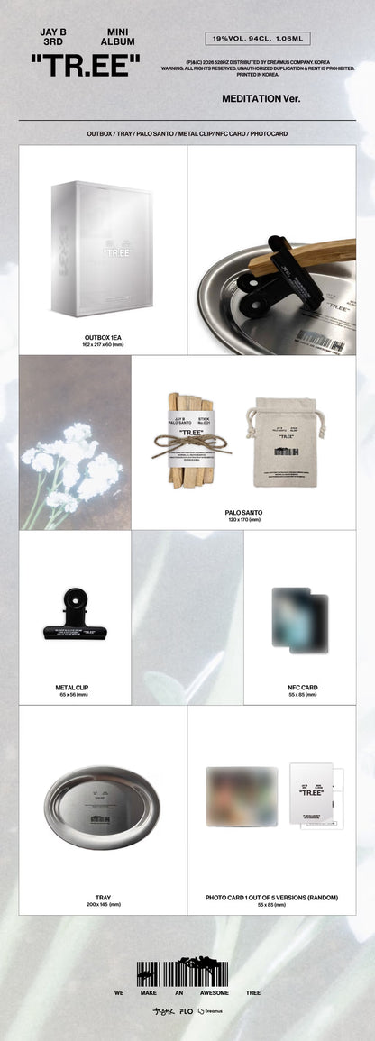 JAY B 3rd MINI ALBUM [TR.EE] (MEDITATION Ver.)