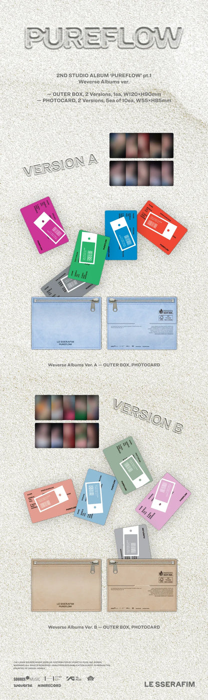 LE SSERAFIM 2nd Studio Album ‘PUREFLOW’ pt.1 - WEVERSE VER.