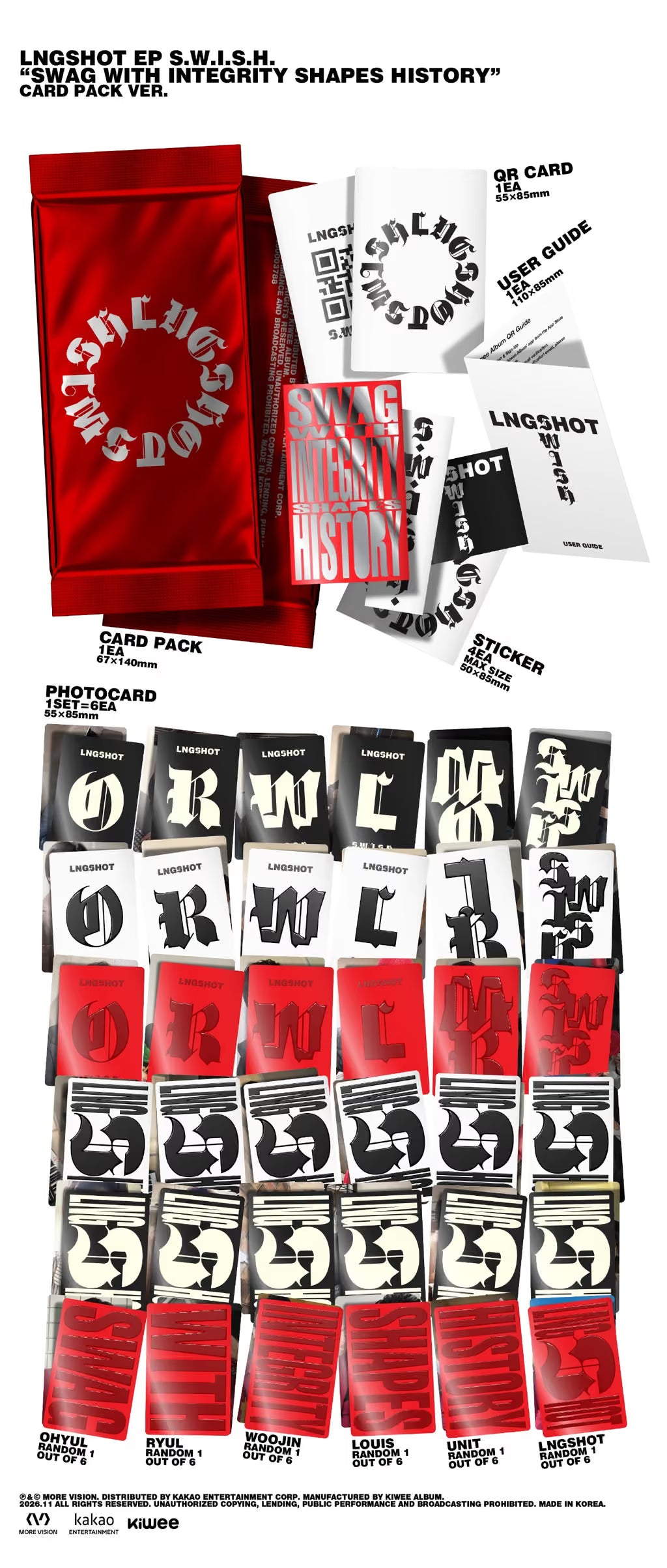 [PRE-ORDER] LNGSHOT EP [S.W.I.S.H.] (Card Pack Ver.)