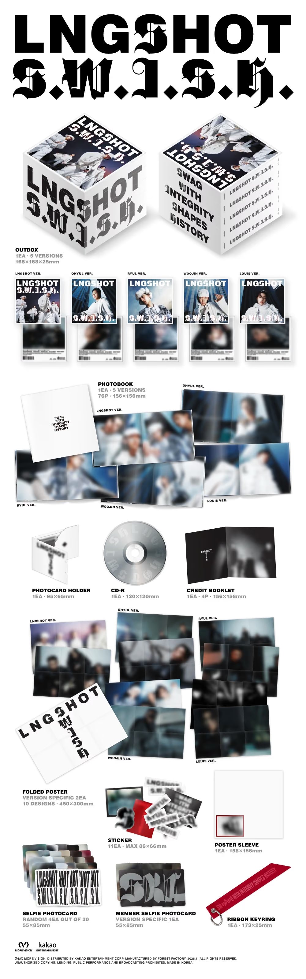 [PRE-ORDER] LNGSHOT EP [S.W.I.S.H.] (Standard Ver.)