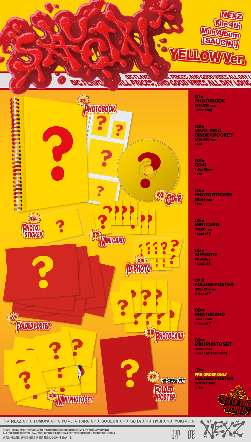 NEXZ 4th Mini Album [SAUCIN'] (Dos versiones random)