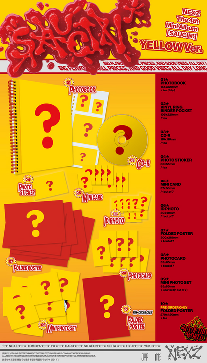 NEXZ 4th Mini Album [SAUCIN'] (Dos versiones random)