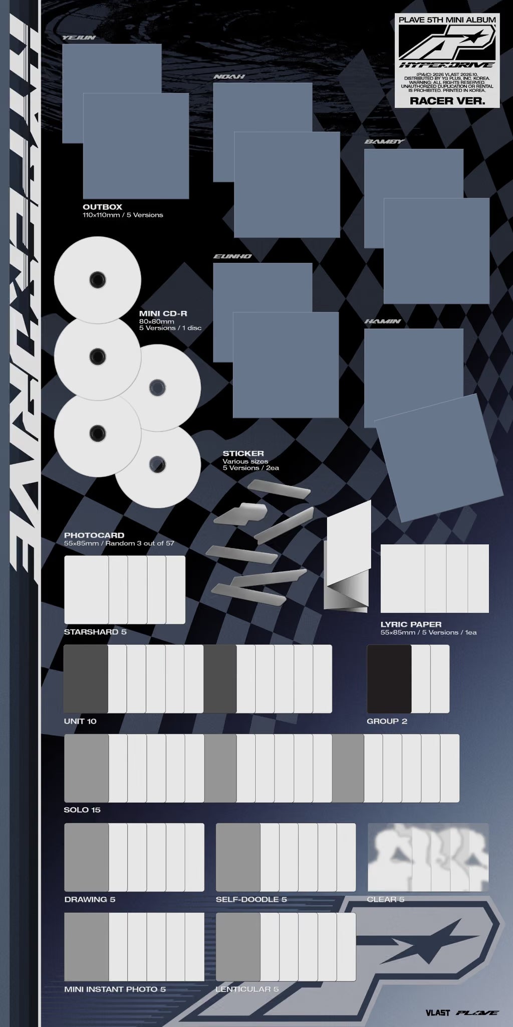 [PRE-ORDER] PLAVE 5th Mini Album 'HYPERDRIVE' (Racer Ver.)