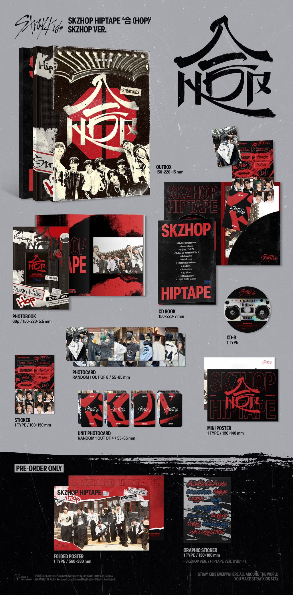 Stray Kids-  SKZHOP HIPTAPE [合 (HOP)] (SKZHOP VER.)