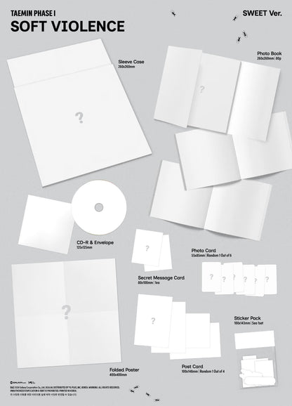 [PRE-ORDER] TAEMIN PHASE I : Soft Violence (PHOTO BOOK Ver.)  (Dos versiones random)