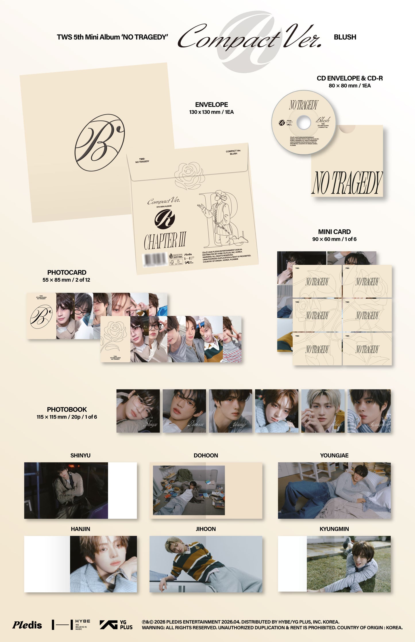 [PRE-ORDER] TWS 5th Mini Album 'NO TRAGEDY- COMPACT VER.