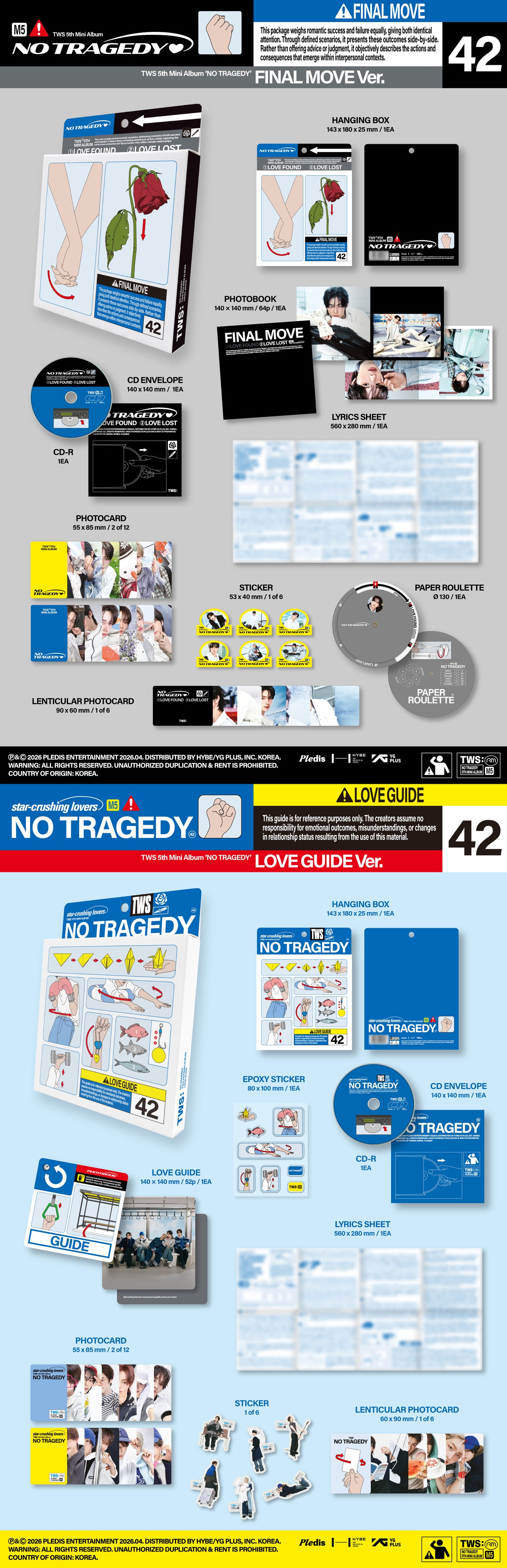 [PRE-ORDER] TWS 5th Mini Album 'NO TRAGEDY- PHOTOBOOK VER. (RANDOM)