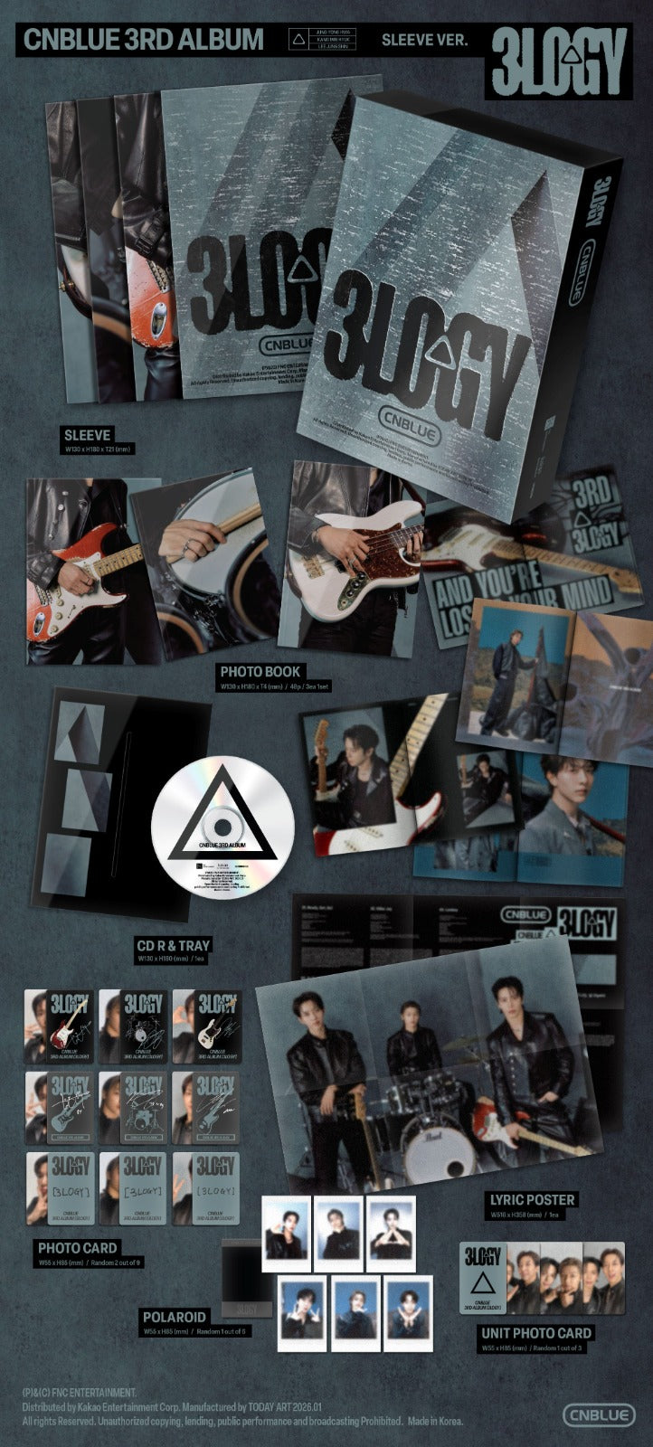 [PRE ORDER] CNBLUE 3rd Full Album [3LOGY] (SLEEVE VER.)