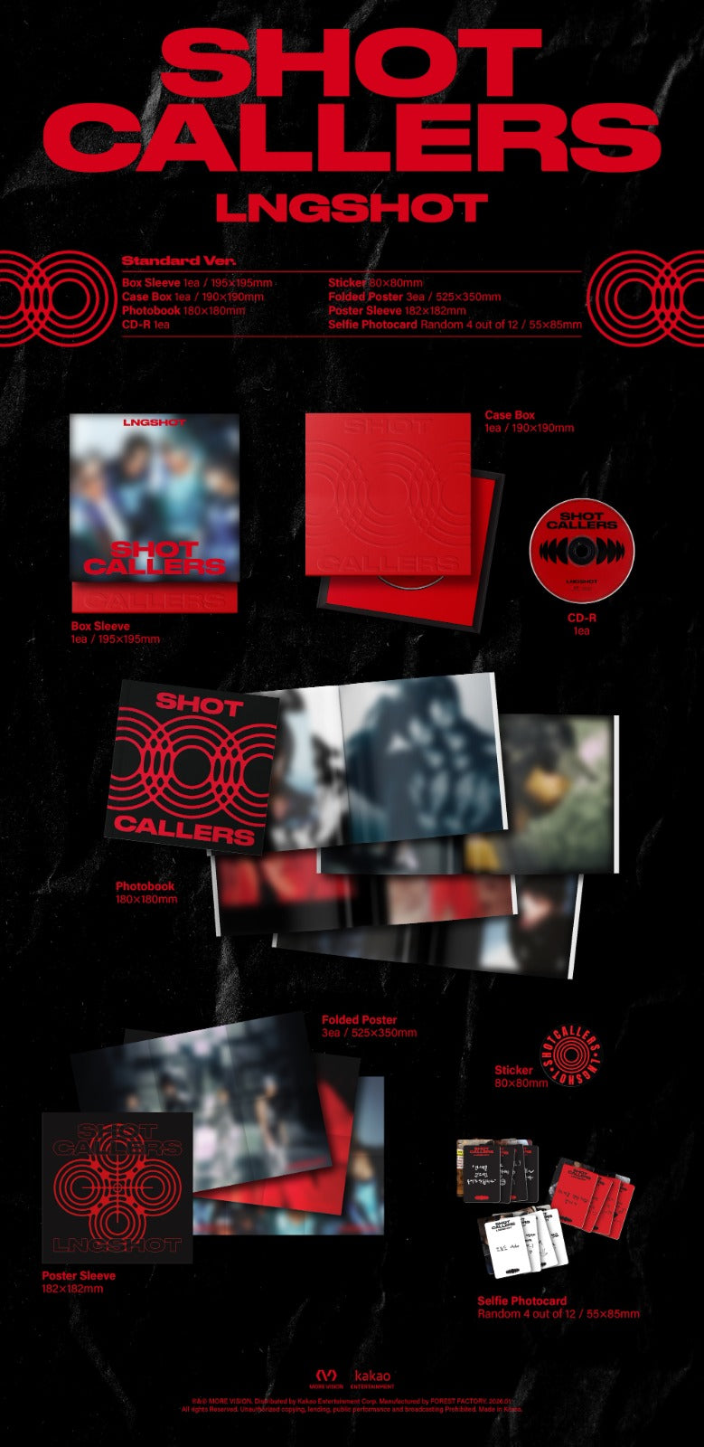 [PRE ORDER] LNGSHOT EP [SHOT CALLERS] (Standard Ver.)