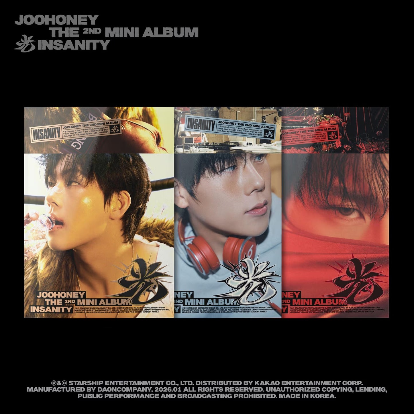 [PRE ORDER] JOOHONEY THE 2ND MINI ALBUM 光 - INSANITY