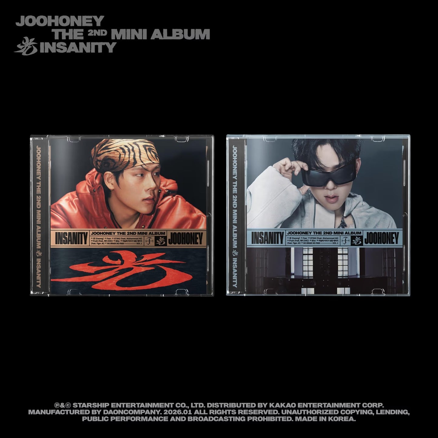 [PRE ORDER] JOOHONEY THE 2ND MINI ALBUM 光 - INSANITY