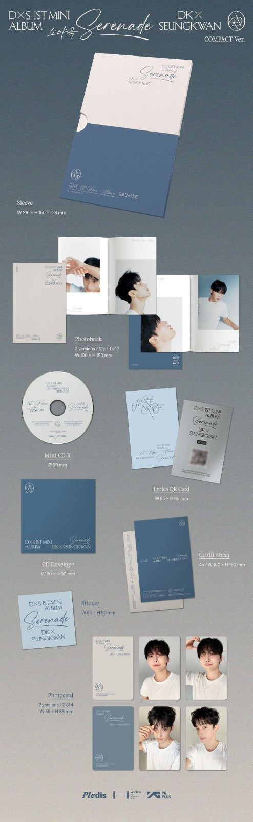 [PRE ORDER] SEVENTEEN DXS: DK X SEUNGKWAN 1st Mini Album 'Serenade'