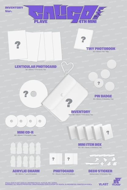 PLAVE 4th Mini Album 'Caligo Pt.2' INVENTORY Ver.