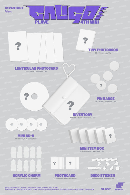 PLAVE 4th Mini Album 'Caligo Pt.2' INVENTORY Ver.