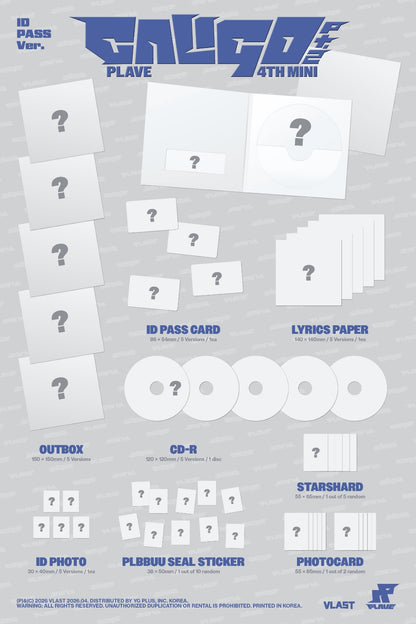 PLAVE 4th Mini Album 'Caligo Pt.2' ID Pass Ver.