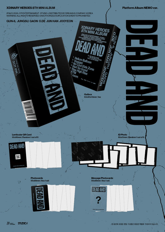 Xdinary Heroes 8th Mini Album [DEAD AND] Platform ver.
