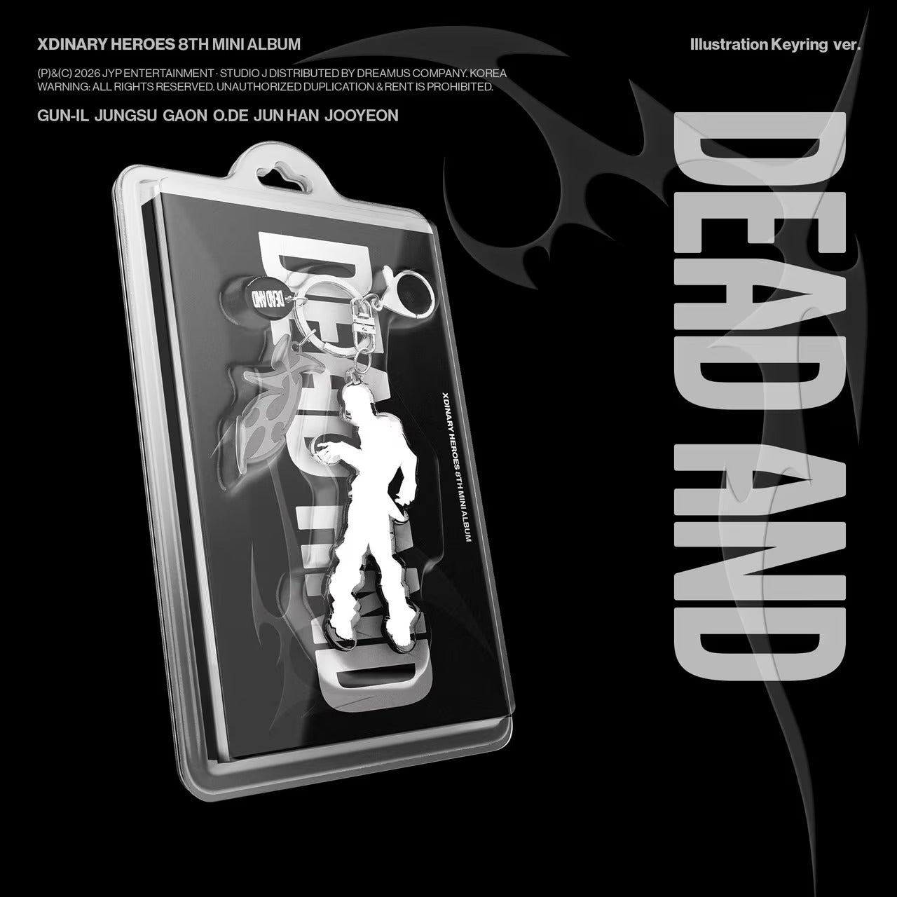 Xdinary Heroes 8th Mini Album [DEAD AND] Illustration Keyring ver.