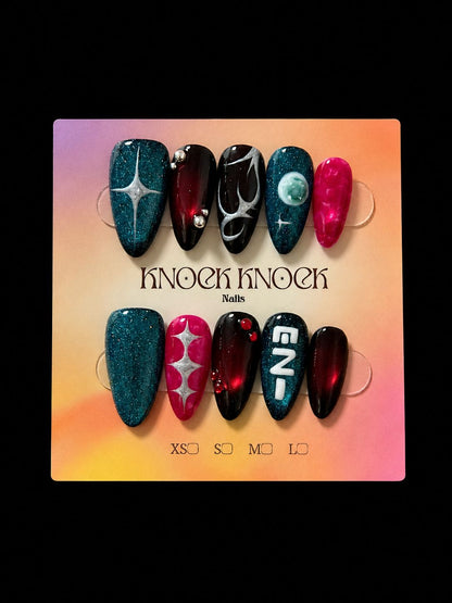 ENHYPEN PRESS ON NAILS DISEÑO 3