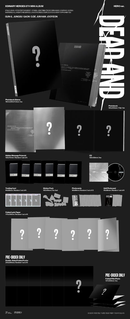 Xdinary Heroes 8th Mini Album [DEAD AND] Photobook ver.