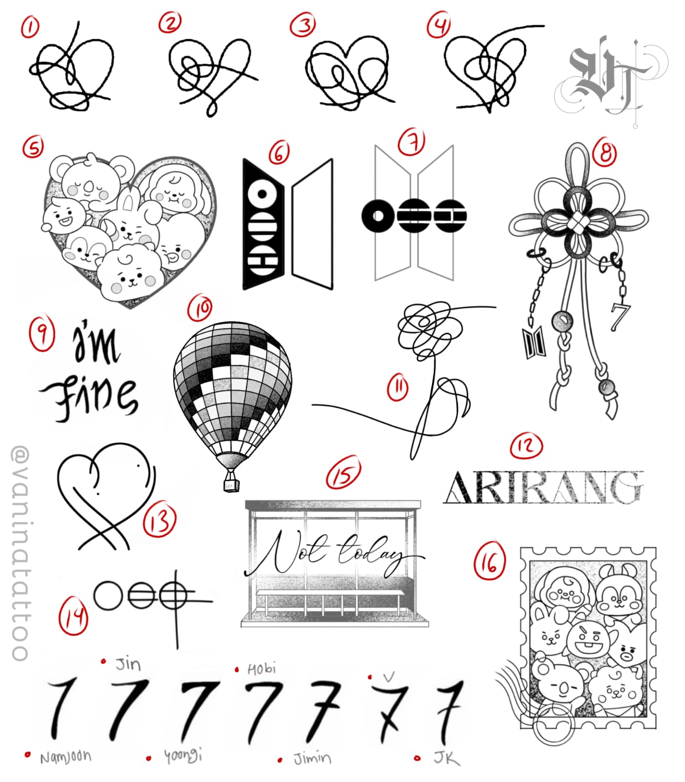 BTS TATTOO SESSION 2, 3 y 4 de MAYO