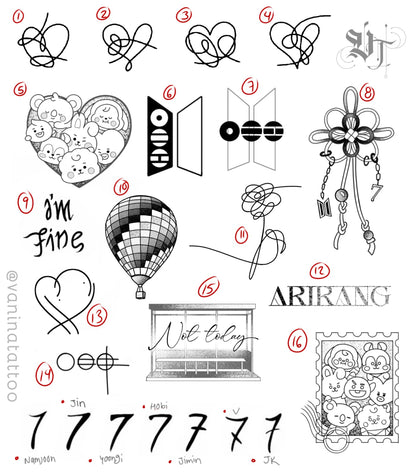 BTS TATTOO SESSION 2, 3 y 4 de MAYO