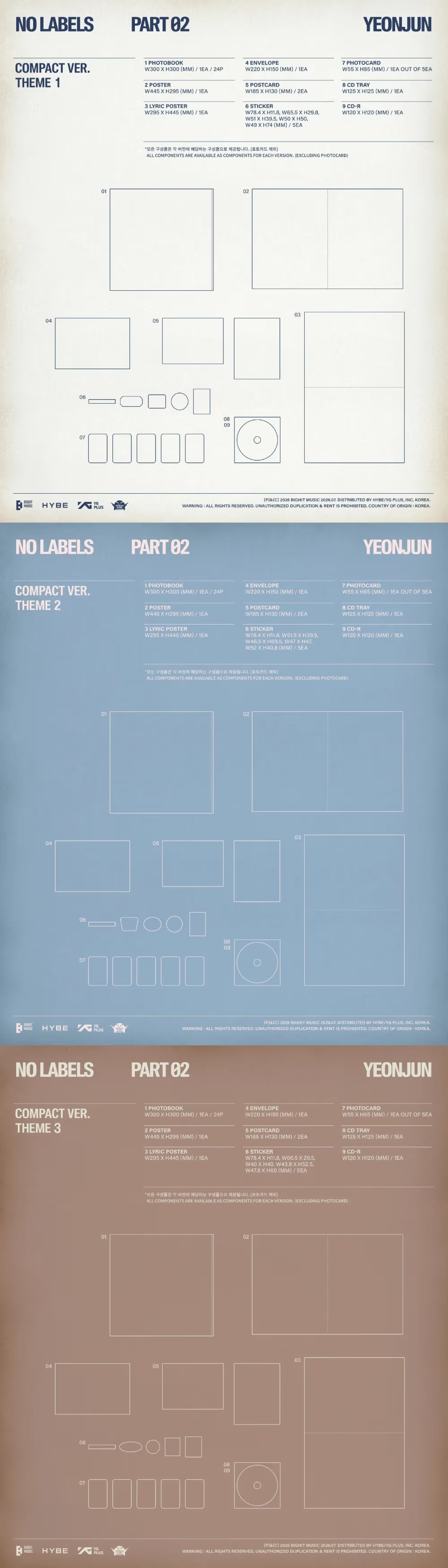 YEONJUN NO LABELS: PART 02 (Compact Ver.) + P.O.B MAKESTAR