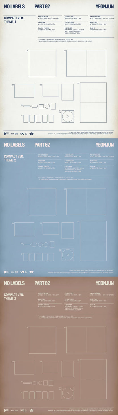YEONJUN NO LABELS: PART 02 (Compact Ver.) + P.O.B MAKESTAR