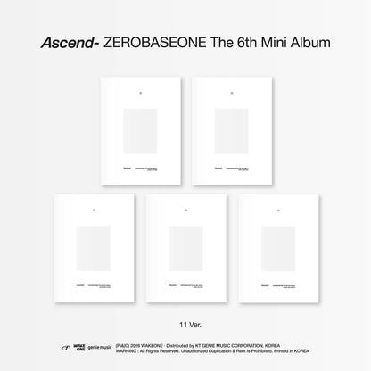 [PRE-ORDER] ZEROBASEONE The 6th Mini Album [Ascend-] 11 Ver.