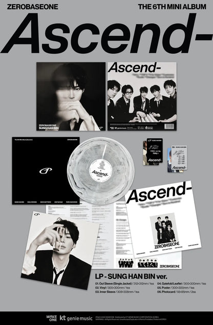 [PRE-ORDER] ZEROBASEONE The 6th Mini Album [Ascend-] LP ver - Random Ver.