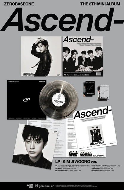 [PRE-ORDER] ZEROBASEONE The 6th Mini Album [Ascend-] LP ver - Random Ver.
