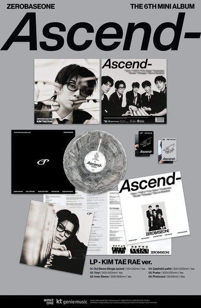 [PRE-ORDER] ZEROBASEONE The 6th Mini Album [Ascend-] LP ver - Random Ver.