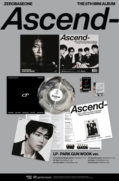 [PRE-ORDER] ZEROBASEONE The 6th Mini Album [Ascend-] LP ver - Random Ver.