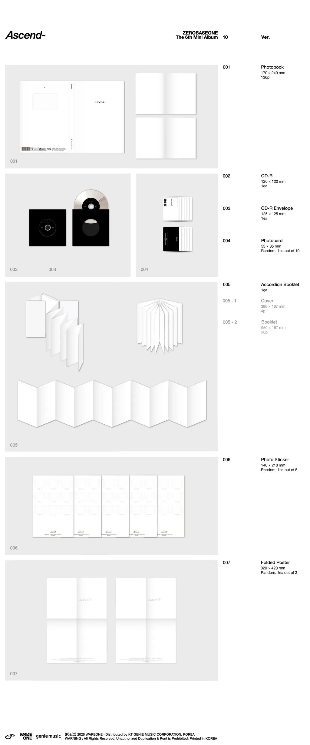 [PRE-ORDER] ZEROBASEONE The 6th Mini Album [Ascend-] Photobook Ver.