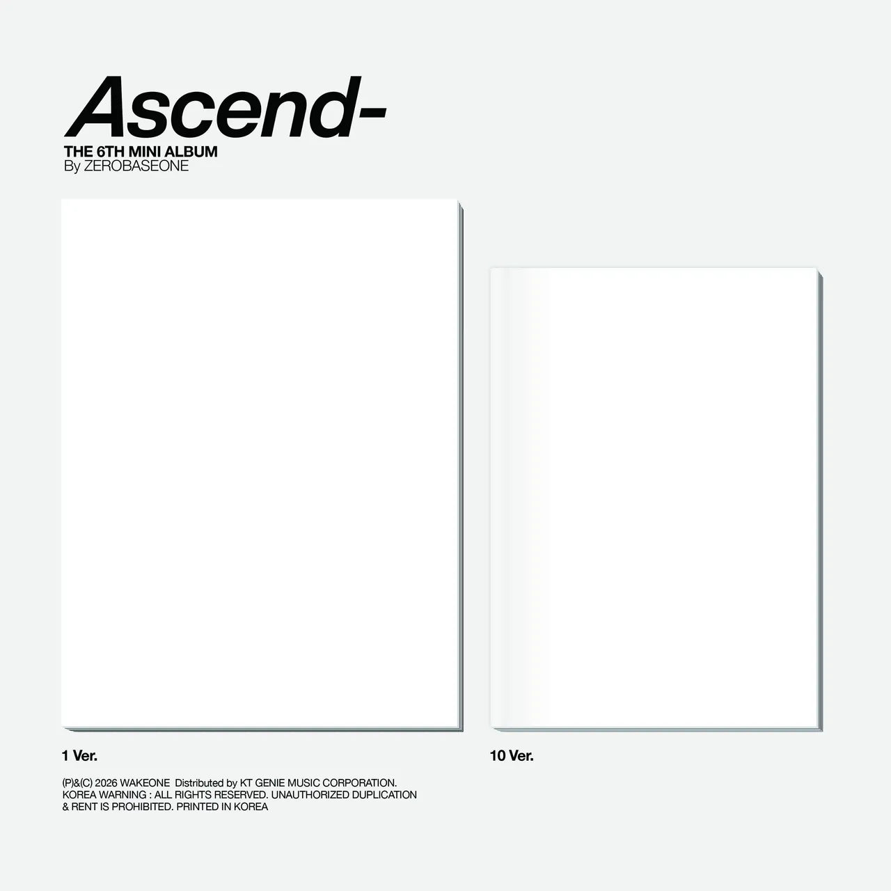 [PRE-ORDER] ZEROBASEONE The 6th Mini Album [Ascend-] Photobook Ver.